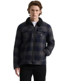 Hurley Menâs Wade Flannel Trucker Jacket